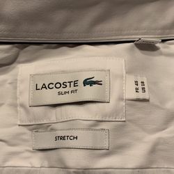 Lacoste white color.asking $60 brand new