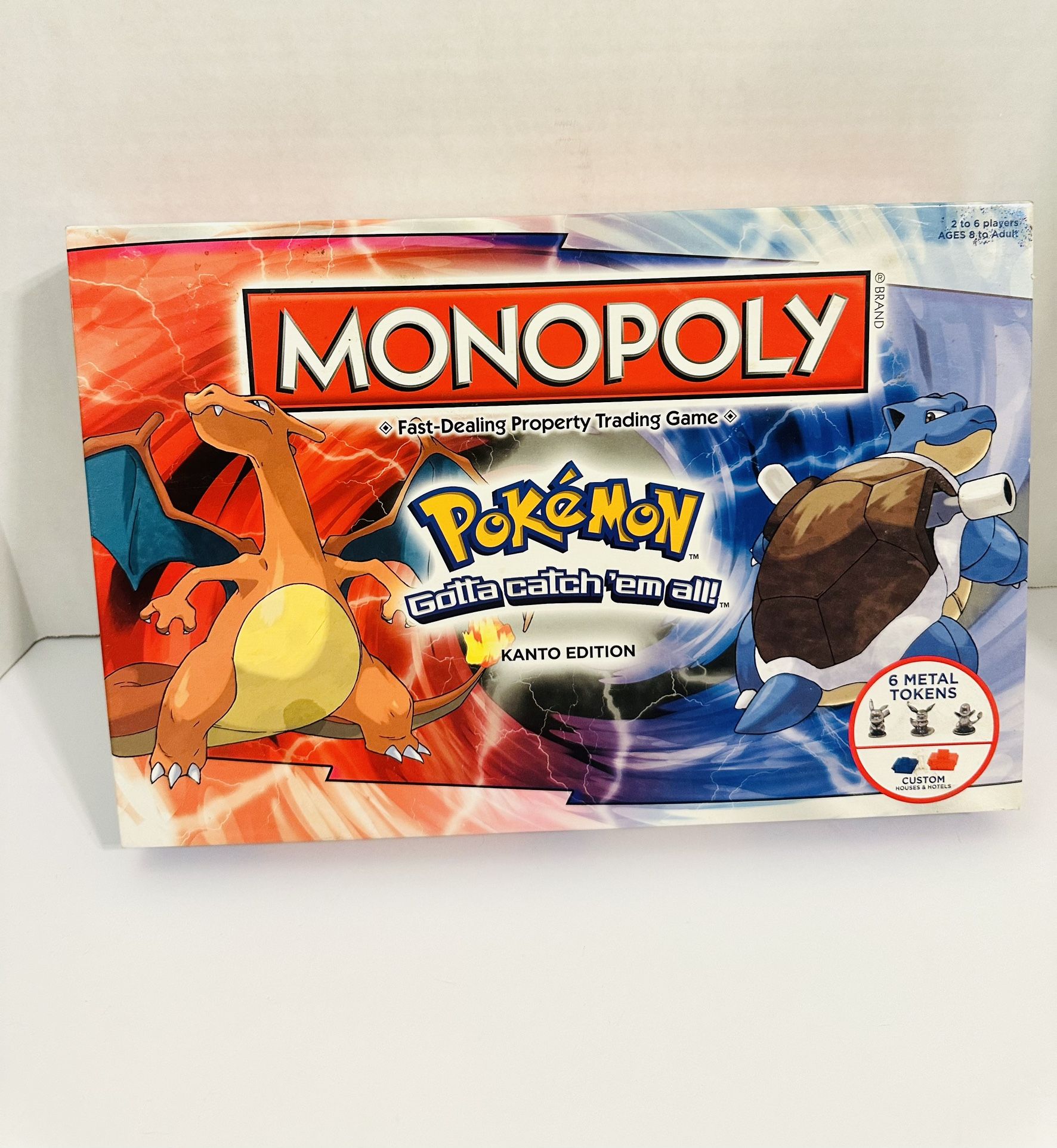 Pokemon Monopoly Board Game Kanto Edition Board Game Complete