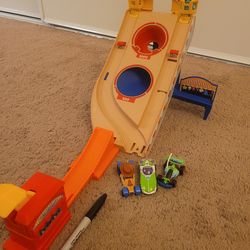 Hot Wheels Toy Story playset with cars