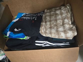 Box of men's clothes
