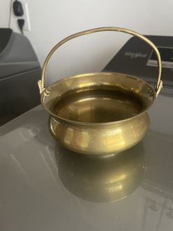 Solid Brass 6” Basket 