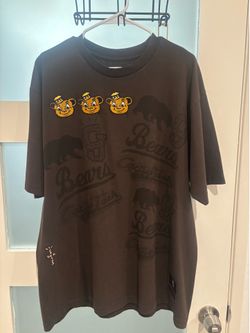 Travis Scott x Mitchell and Ness UC Berkeley Brown T-Shirt Size XL