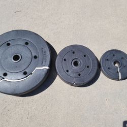 Vinyl Weight Plates - (cracked)