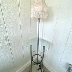 Side table With Lamp