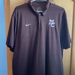 Mount Carmel Brown Polo Uniform Shirt XL 