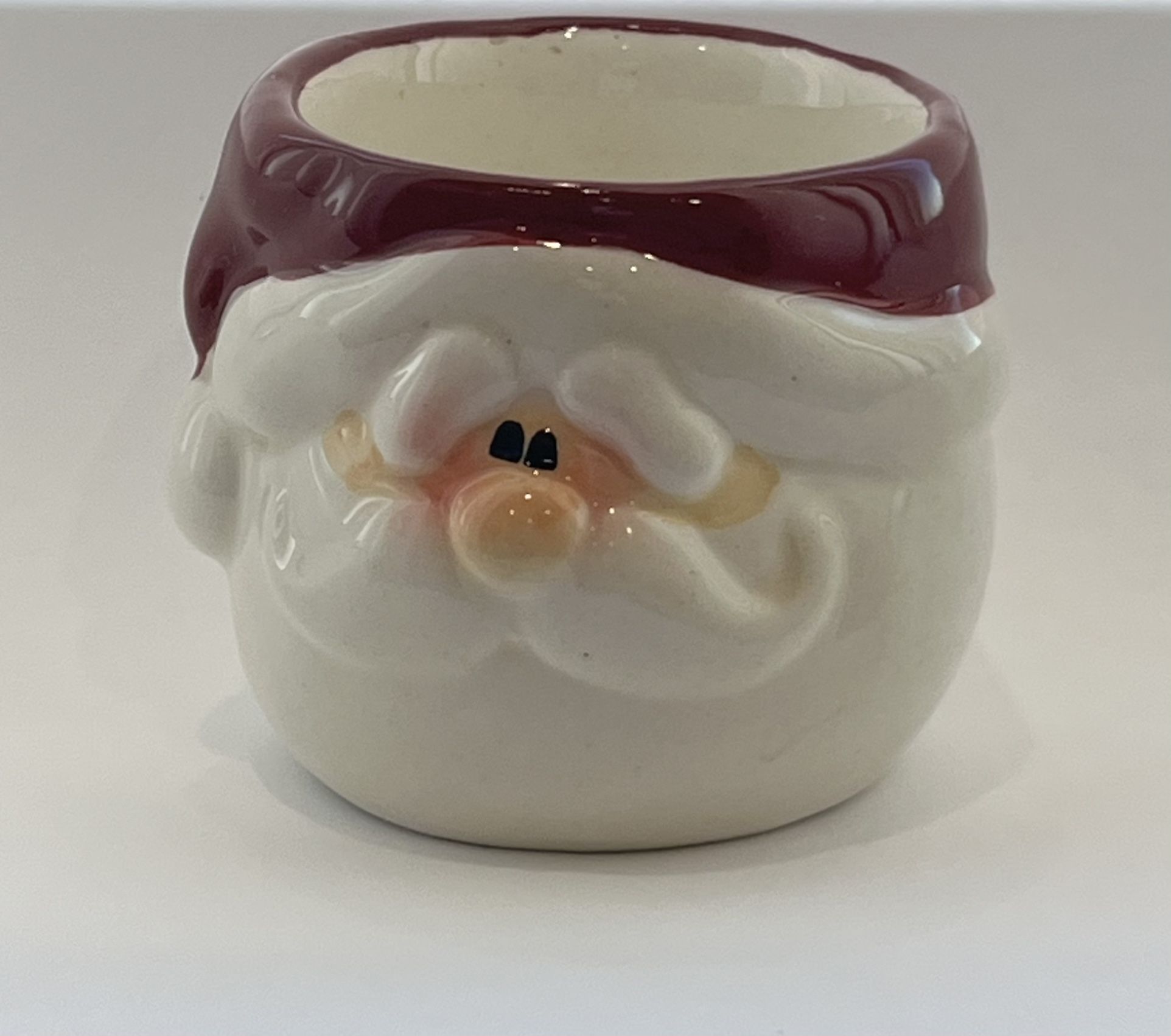 Crazy mountain Pottery - Santa Claus Candle Holder/ Mini Planter