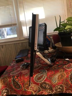 It is in good condition works is a touchscreen desktop computer