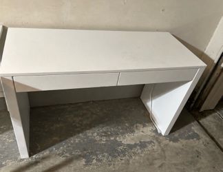 White Desk with Drawer