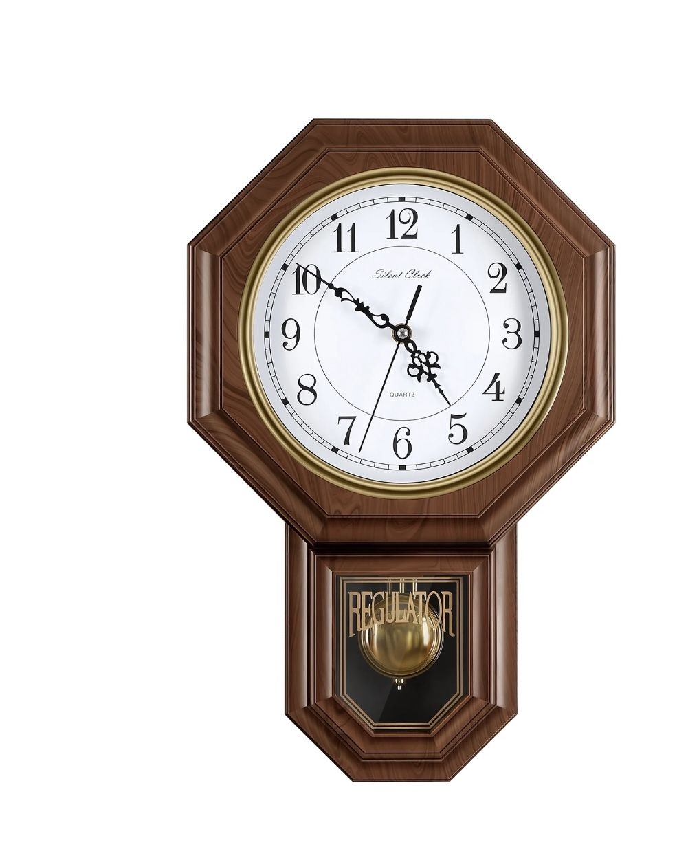 Vintage Pendulum Chiming Wall Clock