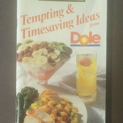 Favorite Recipes TEMPTING AND TIMESAVING IDEAS From Dole APRIL 1991 SOFTCOVER Book Booklet Vintage Collectible 