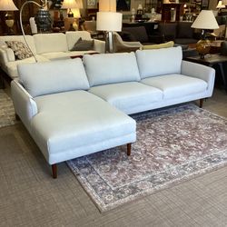 Mod Dove Grey LAF Chaise Sectional