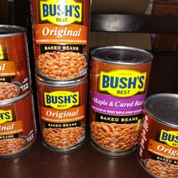 (6) Bush's Baked Beans! 16 oz to 28 oz. 