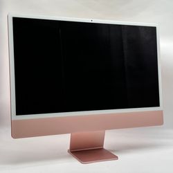 2021 Apple iMac 24" M1 8 Core 3.2GHz 8GB RAM 256GB SSD Pink MGPM3LL/A