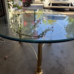 Vintage Glass Coffee Table 