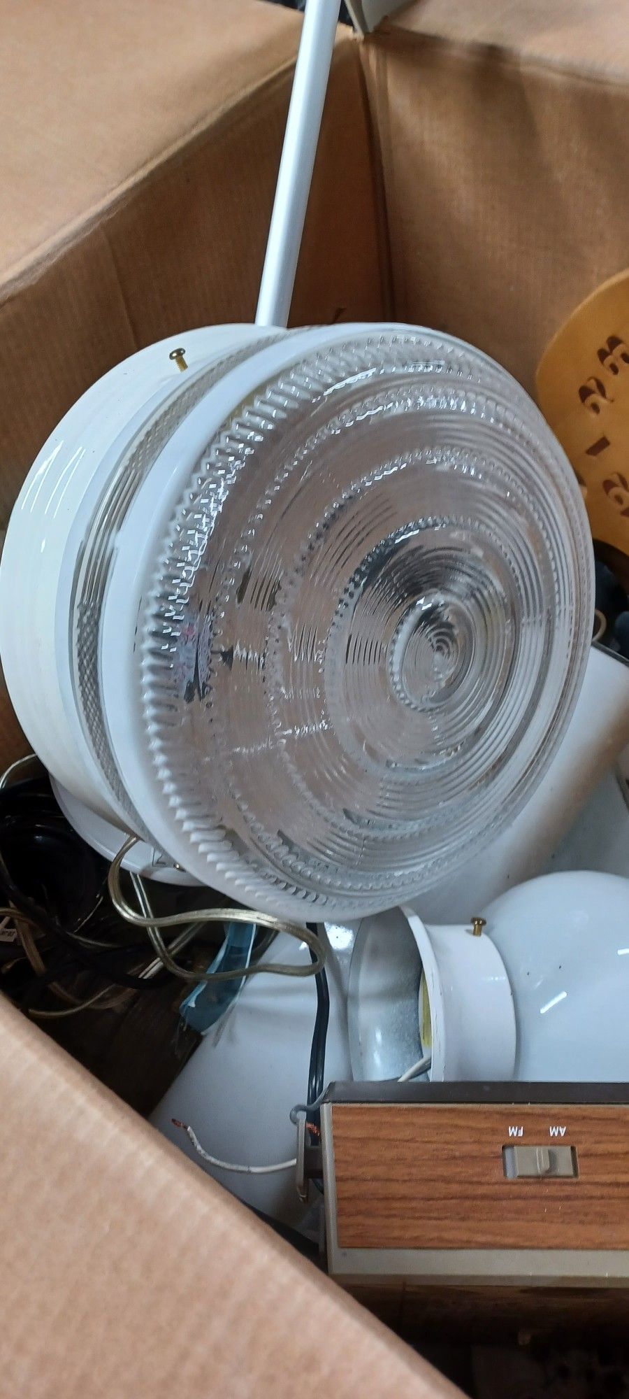 Lights Fixtures Indoor And Out Door And Box Full Of Good Stuff