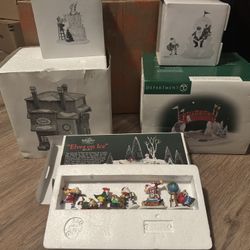 Department 56 Ceramic Christmas Village Set