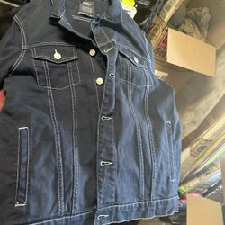 New Denim Jacket Size L