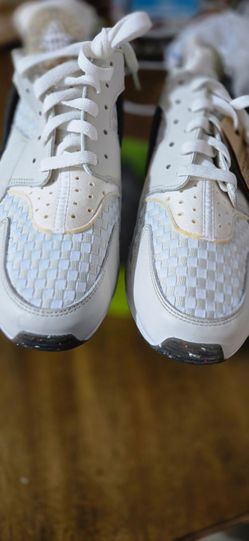 Nike Air Huarache Woven White Sneakers