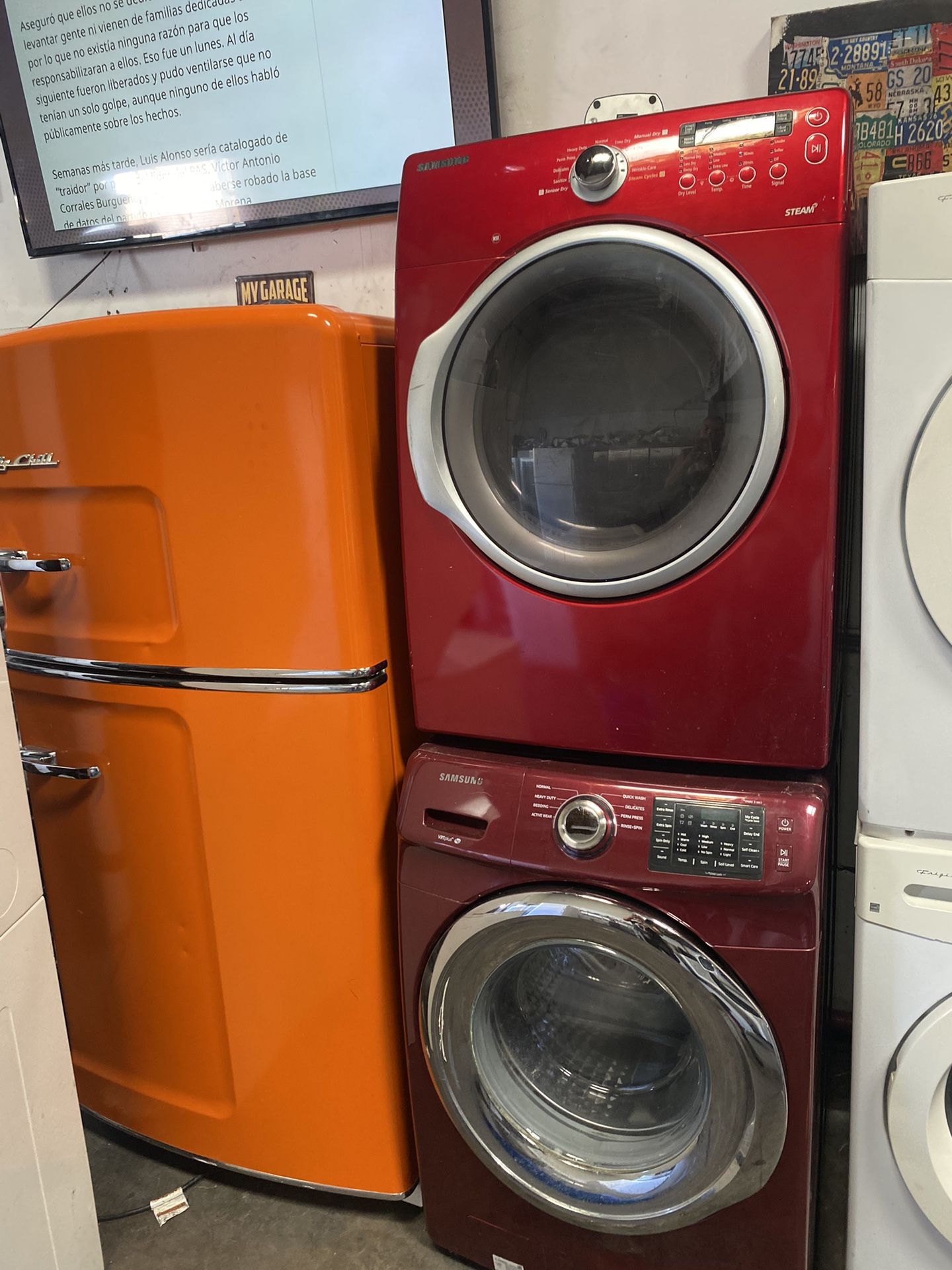 WASHER AND ELECTRIC DRYER SET 220V