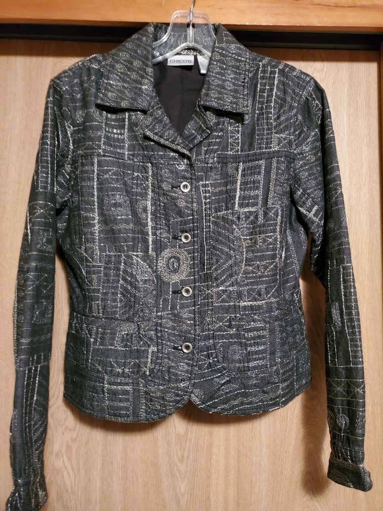 Designer Chico's Jacket, size small.