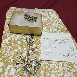 925 silver nugget ring size 12