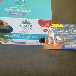 Dog Protective Collar And Toe Grips 