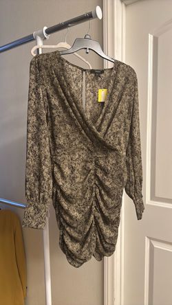 Snake skin mini dress