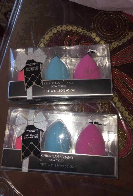 Christian Soriano 3pc beauty sponge set each $10