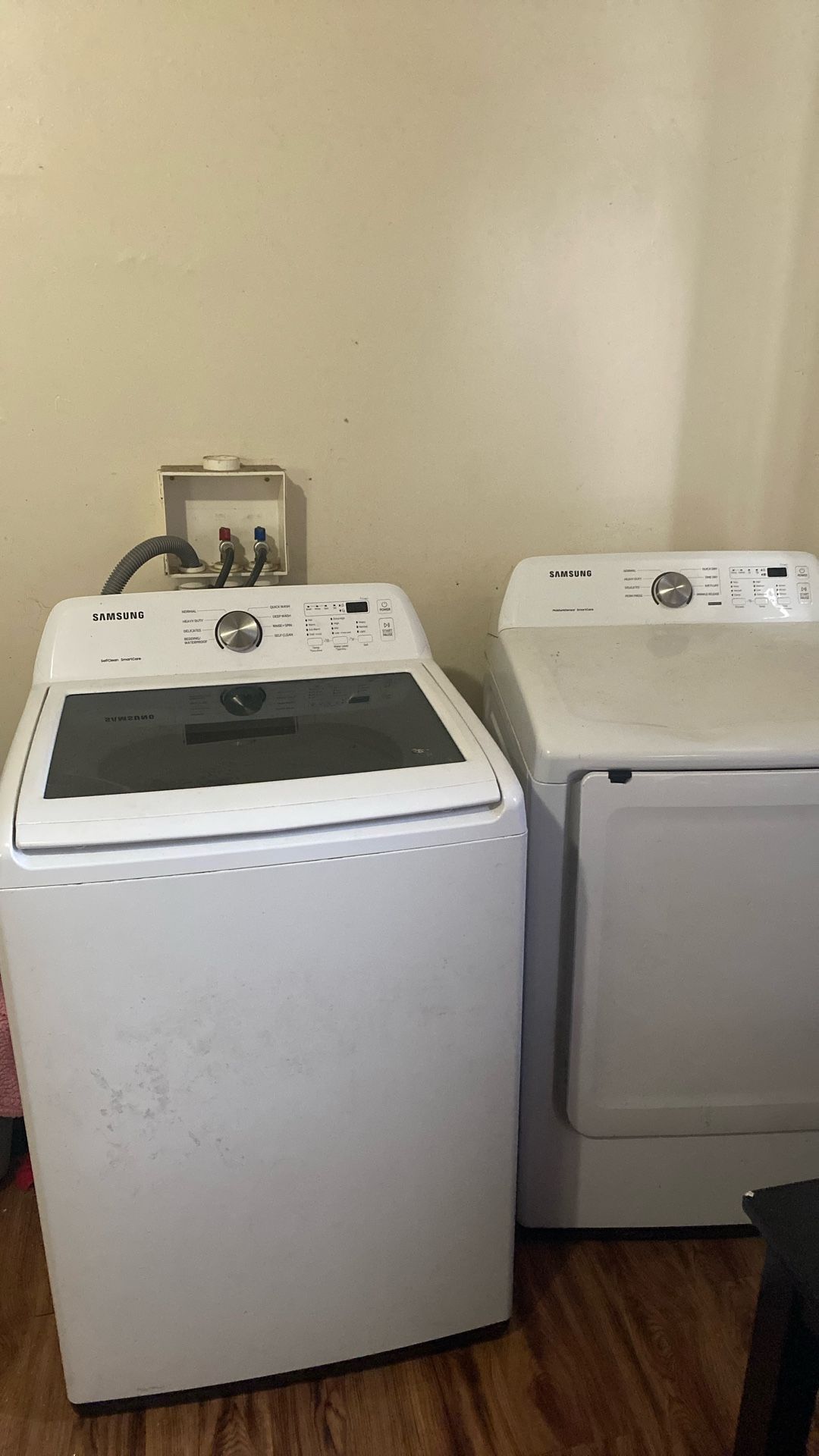 Washer and dryer Samsung model