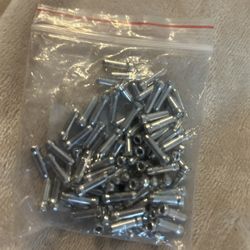 100x Set Bike Cable End Caps Silver Brake Shifter Wire Universal Crimps Road