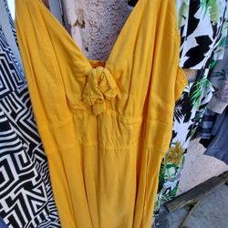 Xl Yellow Woman Dress