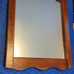 Vintage Wood Mirror