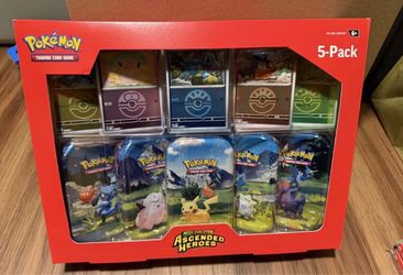 Pokemon Ascended Heroes 5-Pack tins