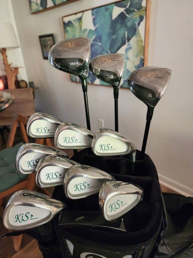 Whole Set Of BRAND NEW KIS Golf Clubs . Only $1900