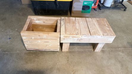 Bench with Planter box