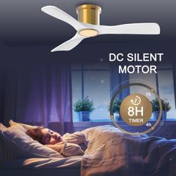 52 Inch Smart Ceiling Fan with Light and Remote, Indoor