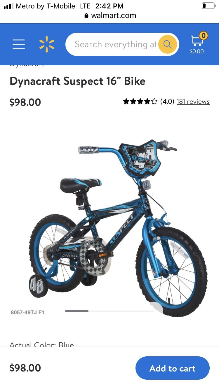 16 dynacraft suspect boy's bike hotsell