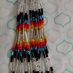 Native Beaded Earrings & Beaded Bracelet Lot