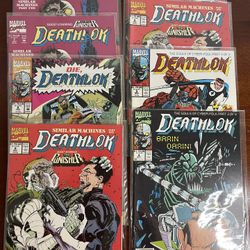 Lot Of 8 Marvel Deathlok Comicbooks