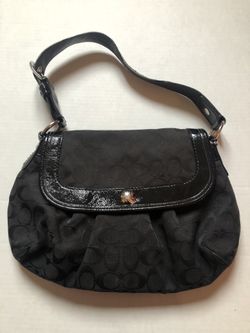 Coach Black Signature Shoulder Bag