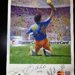 1994 Fifa World Cup Signed By Six Players
