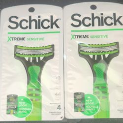 (2) Schick Xtreme Disposable Razor Packages