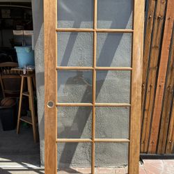 Stained French Door