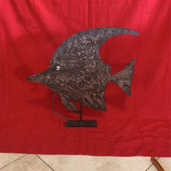 Tropical Ángel Fish, Iron Metal & Glass Eye