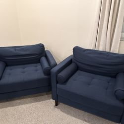 Navy Blue Accent Chairs 