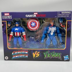 Gamerverse Captain  America vs. Venom 2-Pack Marvel legends