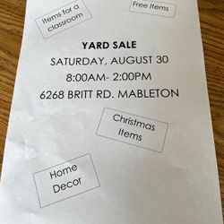 Yard Sale