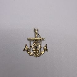 14 Karat 2.8g Anchor Crucifix pendant