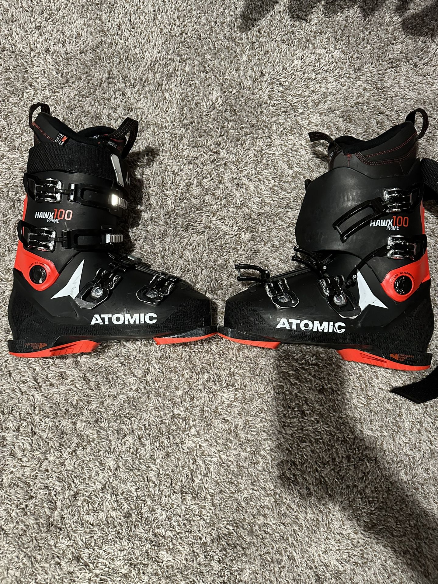 Atomic Hawx Prime 100 Men's Ski Boots Size 27/27.5