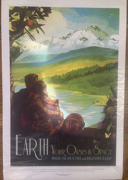 Two Jet Propulsion Posters:  Venus & Earth Your Oasis In Space 